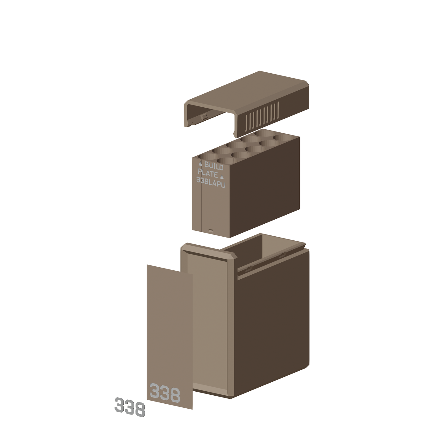 Munitionsbox .338 Lapua // 50/25/20/10 Schuss