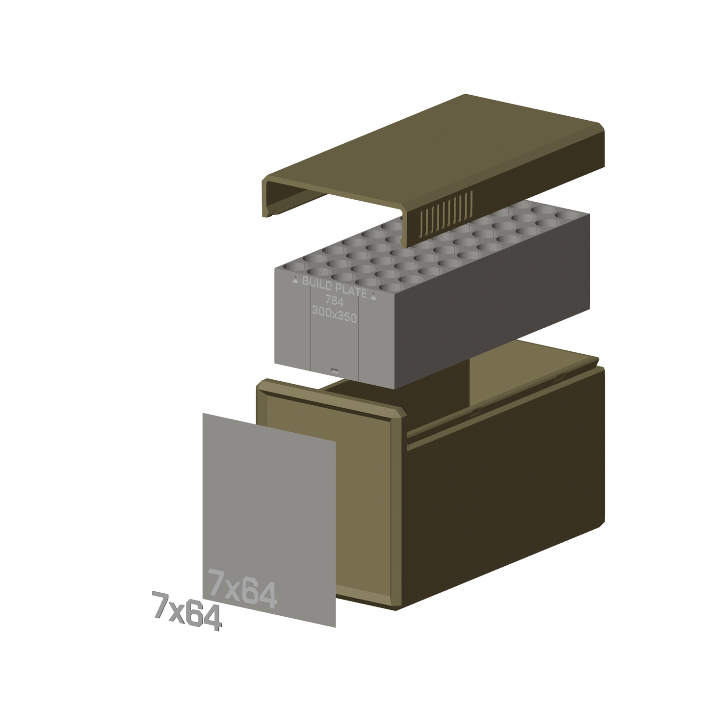 Munitionsbox 7x64 // 50 Schuss