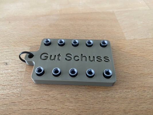 Schlüsselanhänger Gut Schuss 4.5mm Diabolo